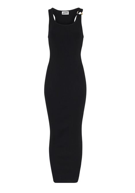 abito lungo piercing detail donna nero JEAN PAUL GAULTIER | 25/03-W-DR067-J01400